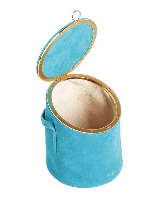 Alaïa Blue Azure Shoulder Bag Leather