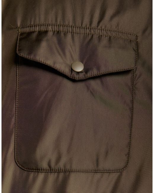 Aspesi Brown Khaki Jacket Polyamide for men