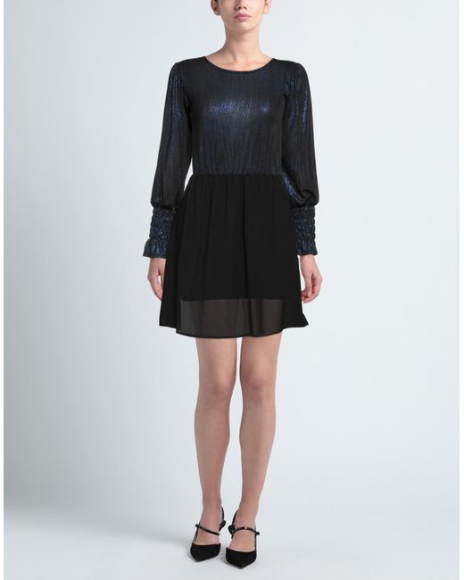 Boutique De La Femme Black Mini Dress