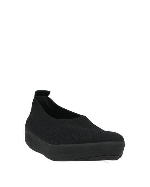 Fitflop Black Ballet Flats Polyester, Nylon