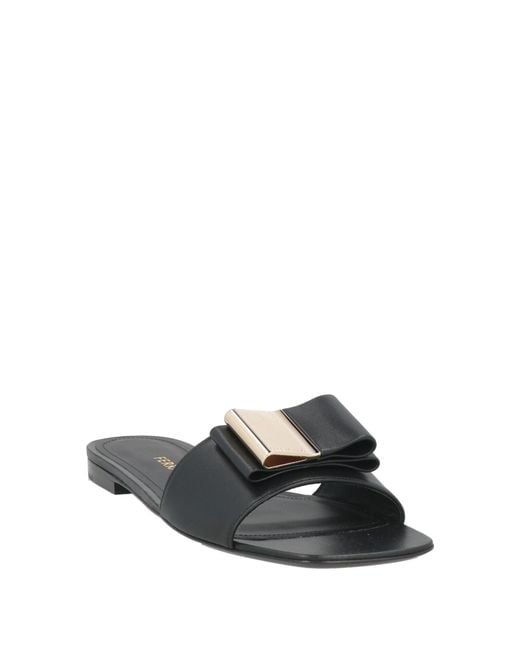 Ferragamo Black Sandals