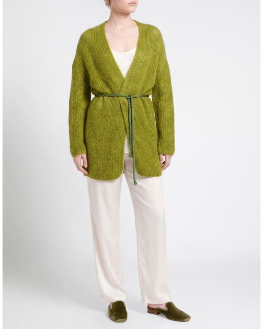 Forte_forte Green Cardigan Mohair Wool, Polyamide