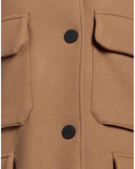 Holubar Brown Coat Virgin Wool, Polyamide