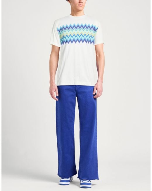 Missoni White Ivory T-Shirt Cotton for men
