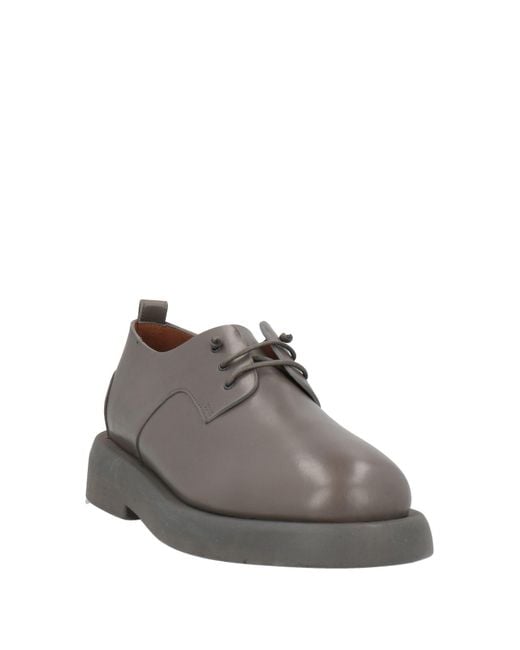 Marsèll Gray Lace-Up Shoes Calfskin