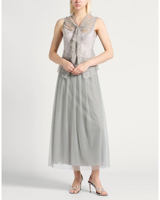 Alpha Studio Gray Maxi Skirt