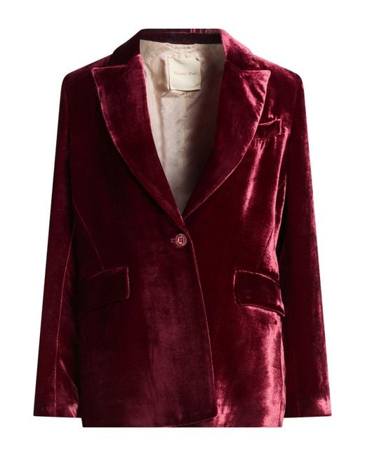 HANAMI D'OR Red Blazer Viscose, Silk