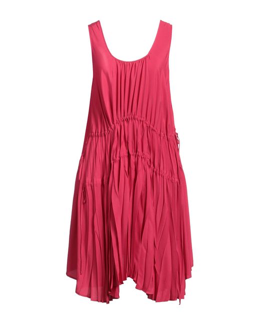 Semicouture Red Midi-Kleid