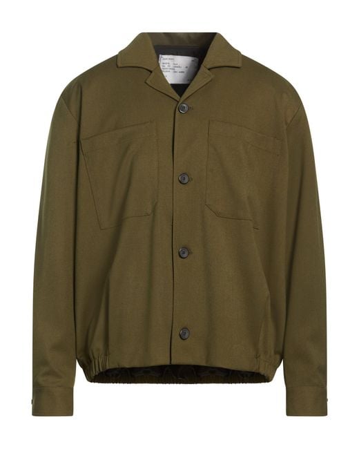 Imperial Green Military Jacket Polyester, Viscose, Elastane for men