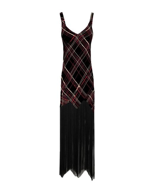 Hanita Black Maxi Dress Viscose, Nylon