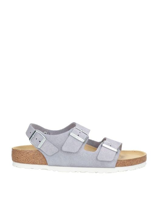 Birkenstock White Lilac Sandals Leather
