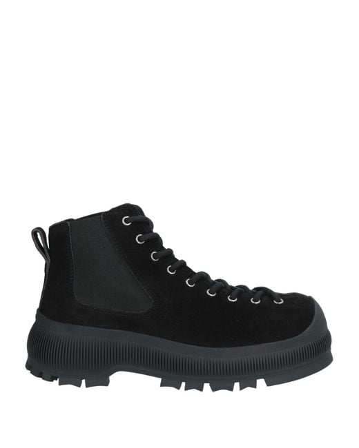 Jil Sander Black Ankle Boots Leather for men