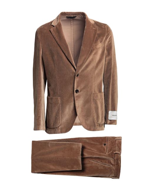 Paoloni Brown Suit for men