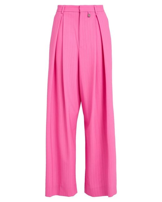 GIUSEPPE DI MORABITO Pink Pants Virgin Wool, Elastane