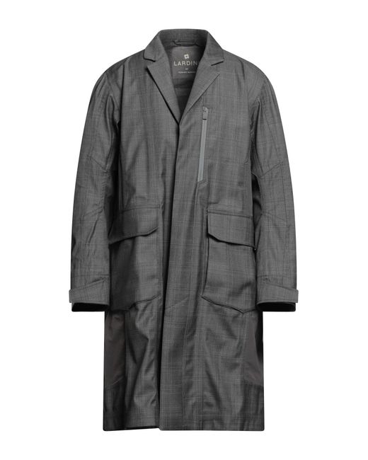 LARDINI by YOSUKE AIZAWA Gray Overcoat & Trench Coat for men
