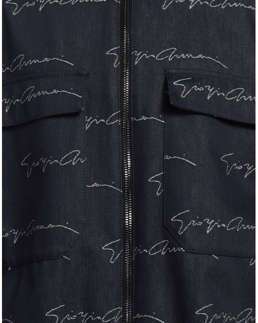 Giorgio Armani Blue Denim Outerwear for men
