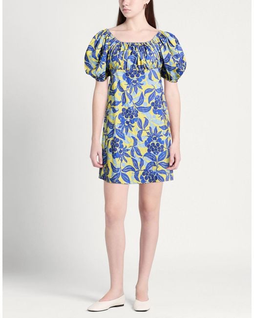 Maliparmi Blue Mini Dress Polyester