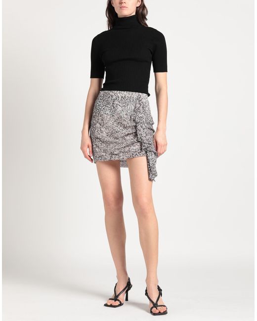 Patrizia Pepe Gray Mini Skirt