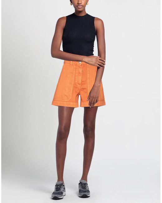 Nine:inthe:morning Orange Denim Shorts