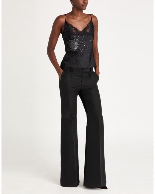 GIUSEPPE DI MORABITO Black Top Polyester, Elastane