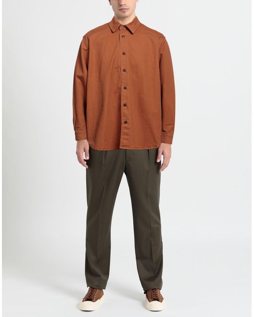 American Vintage Brown Denim Shirt for men
