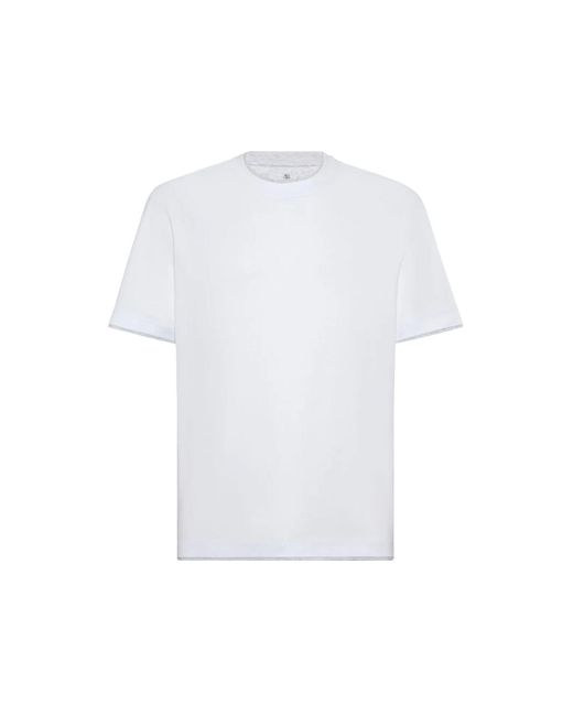 T-shirt Brunello Cucinelli pour homme en coloris White