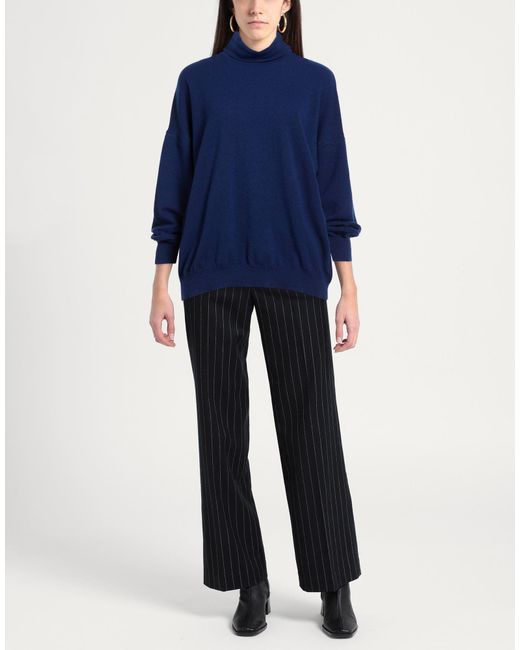 Indress Blue Turtleneck Wool, Cashmere