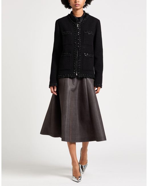 Giambattista Valli Black Jacket Wool, Polyamide