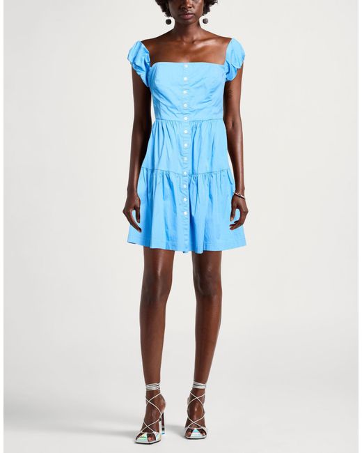Staud Blue Mini Dress