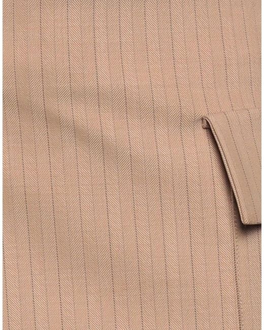 Maje Natural Sand Shorts & Bermuda Shorts Wool, Polyester, Elastane