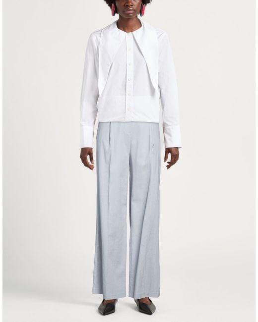 Kaos Blue Sky Pants Viscose, Linen, Cotton, Elastane