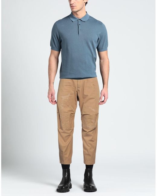 DSquared² Natural Camel Pants Cotton for men