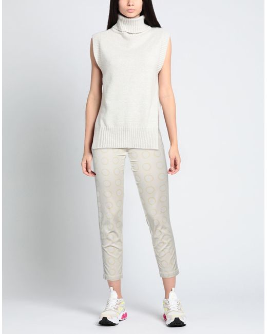 Jacob Cohen White Ivory Pants Cotton, Elastane