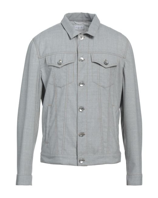 Brunello Cucinelli Gray Shirt for men