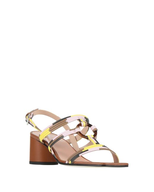 Pollini Natural Sandals
