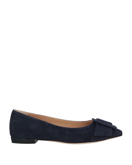 Sergio Rossi Blue Ballet Flats