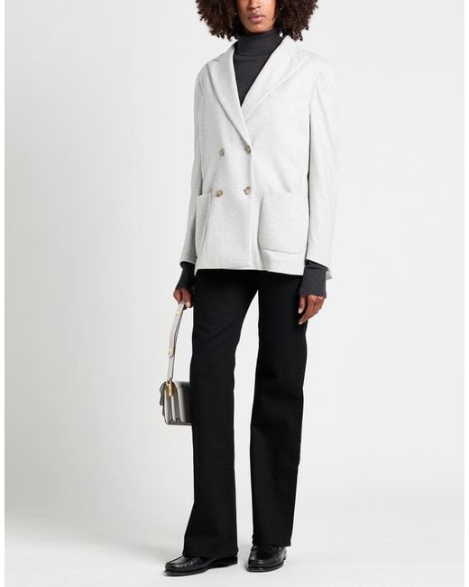 Fedeli Gray Blazer Cashmere