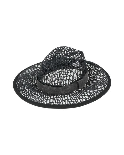 Brunello Cucinelli Black Hat Viscose