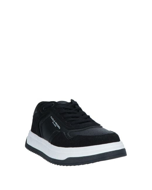 Paolo Pecora Black Sneakers for men