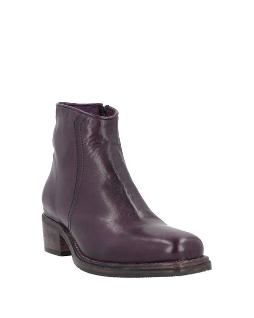Hundred 100 Purple Ankle Boots