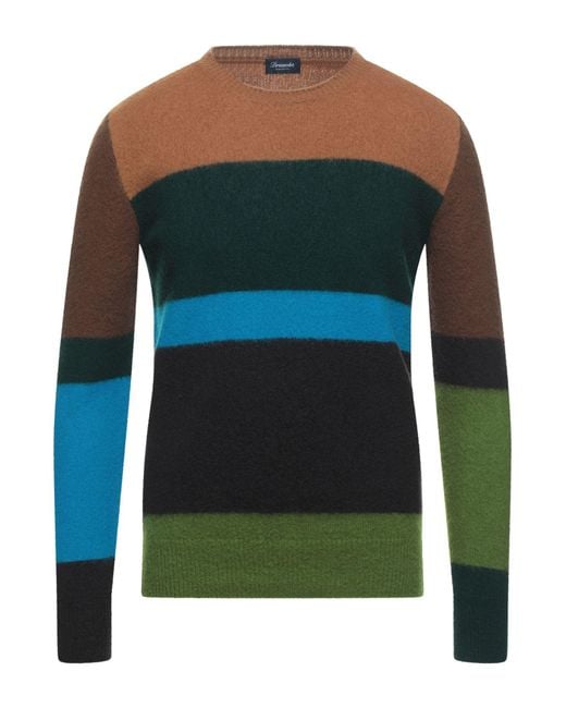 Drumohr Green Sweater Lambswool for men