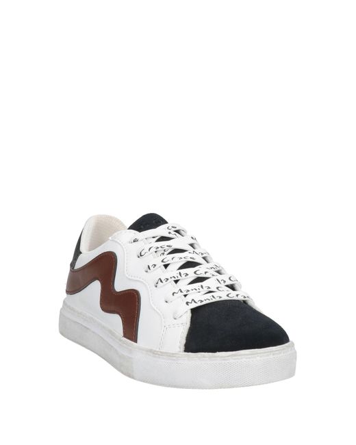 Manila Grace Brown Sneakers Leather