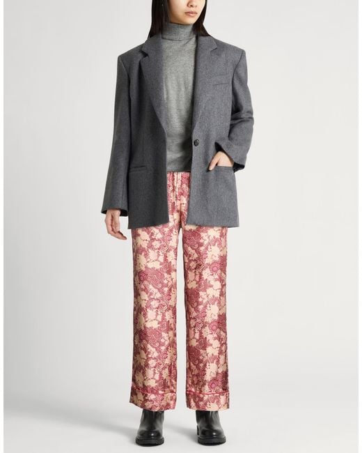 Massimo Alba Red Pants Silk