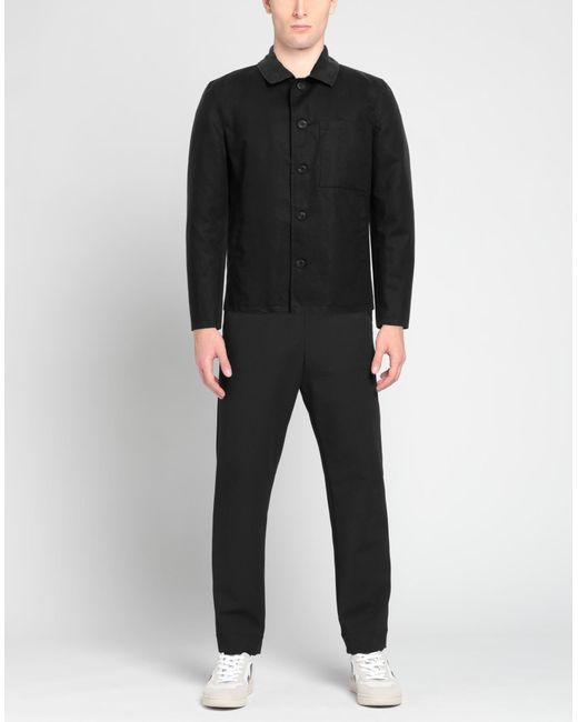 Messagerie Black Overcoat & Trench Coat for men