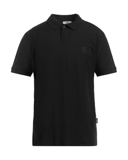 Ice Iceberg Black Polo Shirt for men