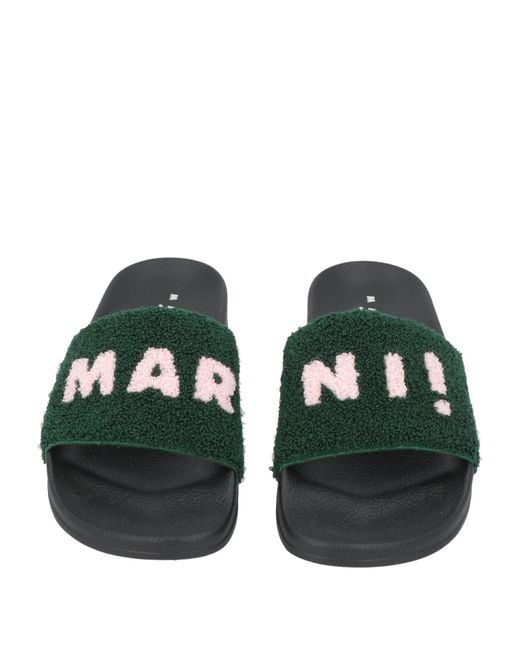 Marni Green Sandals for men