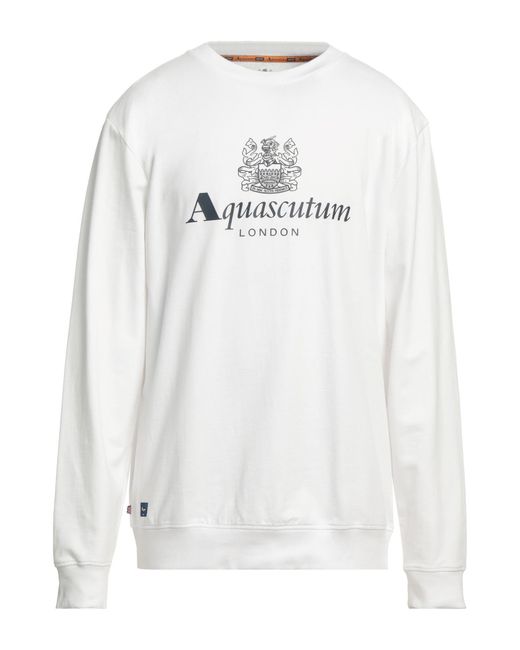 Aquascutum White Sweatshirt for men