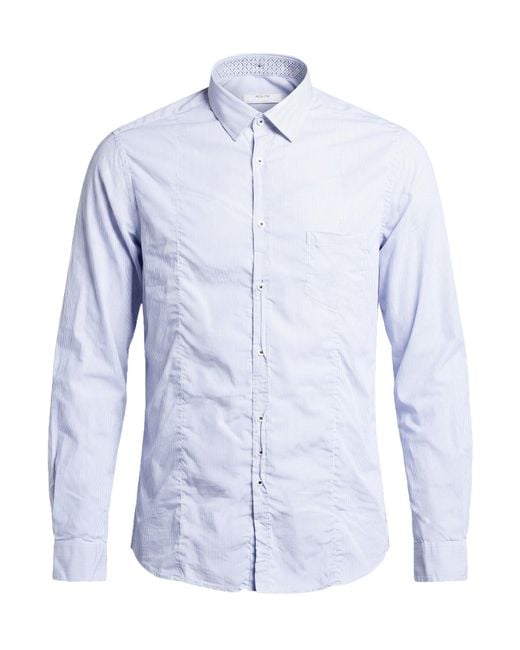 Aglini Blue Shirt Cotton for men