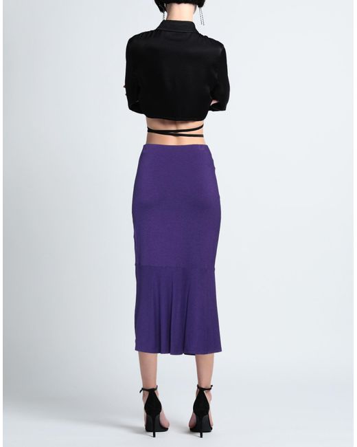 Pinko Purple Midi Skirt