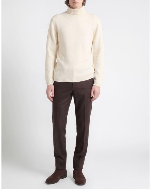 Daniele Fiesoli Natural Turtleneck Merino Wool for men